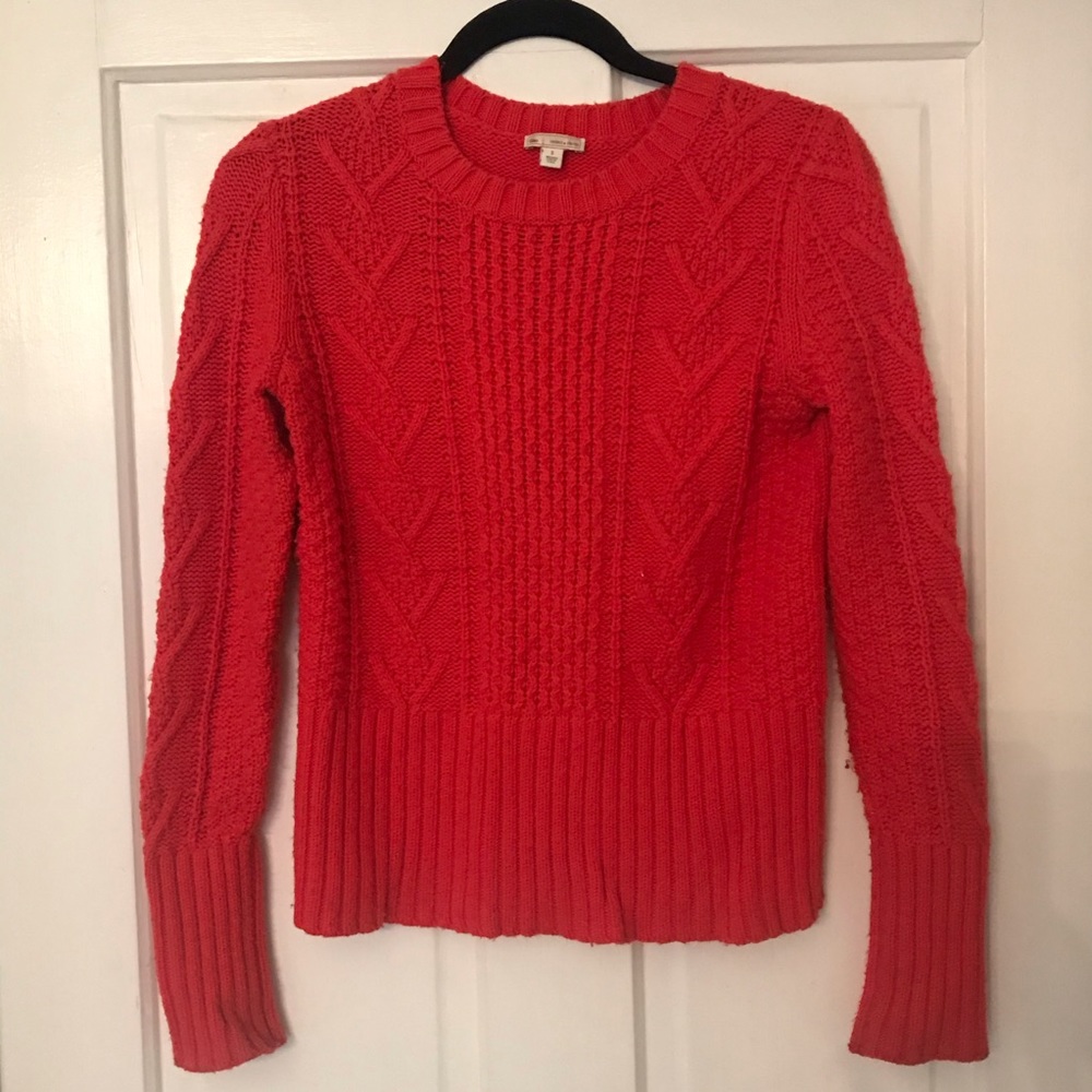 Preppy red sweater